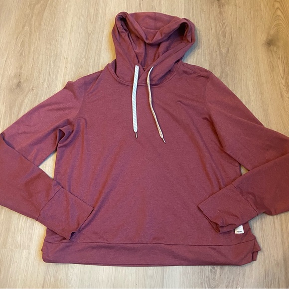 Vuori Halo Essentials Hoodie Sz S Desert Rose Dreamknit - Picture 3 of 5